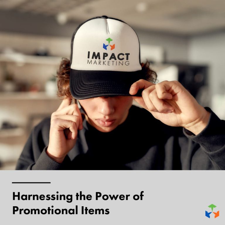 man wearing Impact Marketing hat
