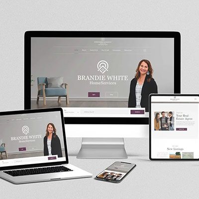 Brandie White website mockup