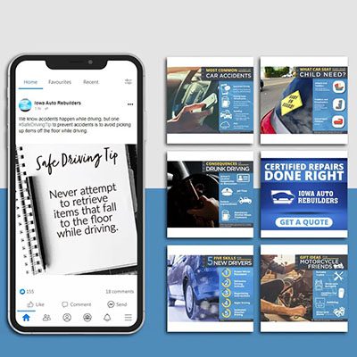 Iowa Auto Rebuilders social media posts