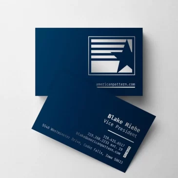 American Pattern business cards