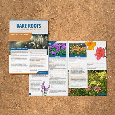 Bare Roots Landscaping brochure