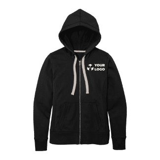 black zip up hoodie