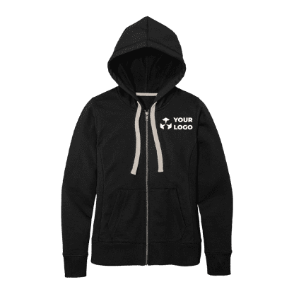 black zip up hoodie