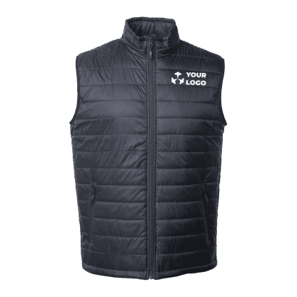 black puffer vest
