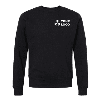 black long sleeve crew