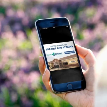Cedar Valley OrthoExpress digital ad