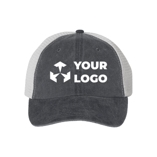 black and white cap