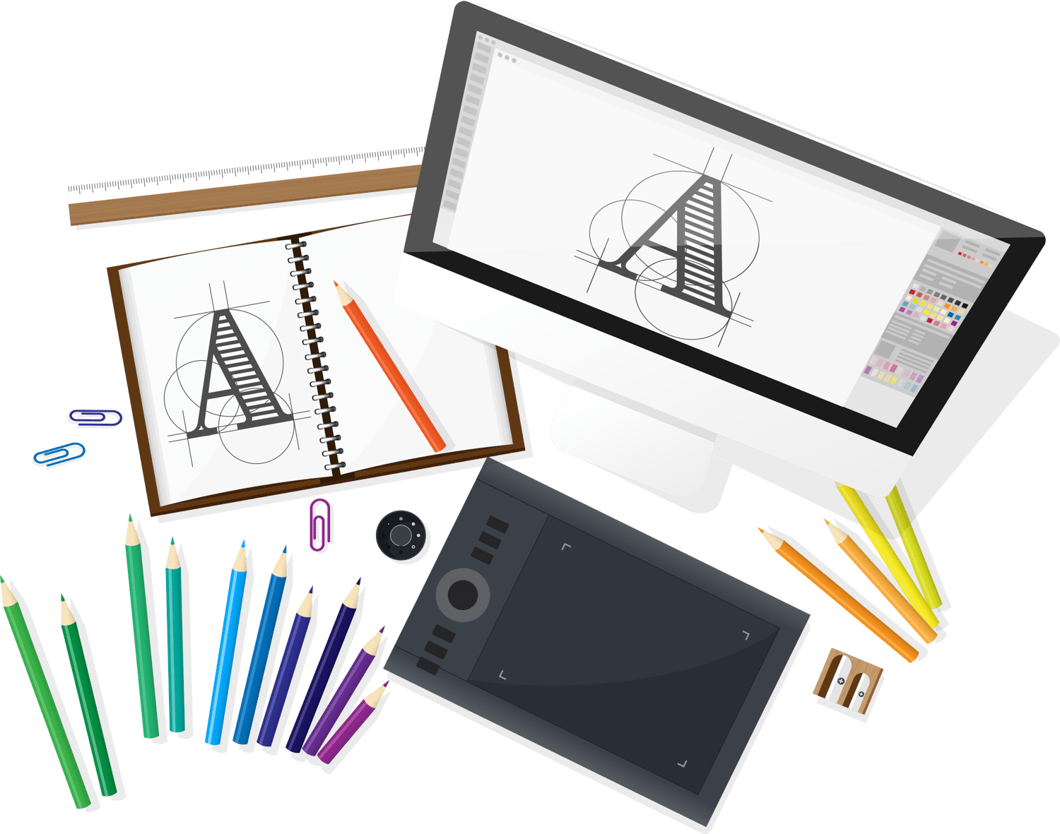 computer and graphic design graphic