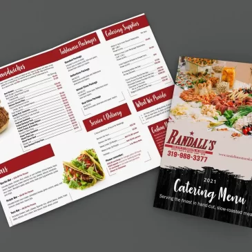 Randalls Catering Menu
